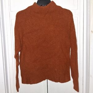 Madewell Rust Cowl Neck Sweater